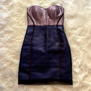 Dress, navy blue, strapless beautiful